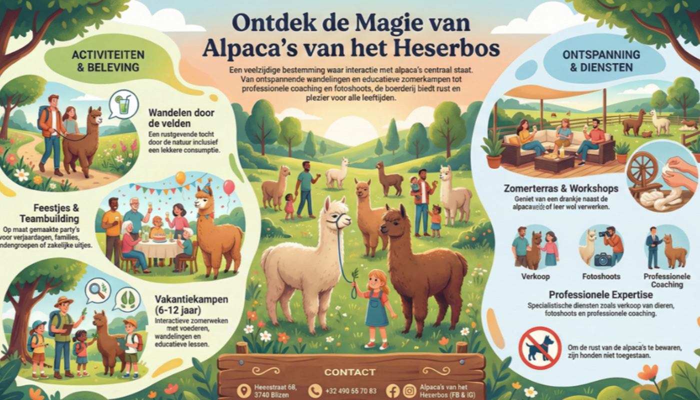 Alpaca's van het Heserbos